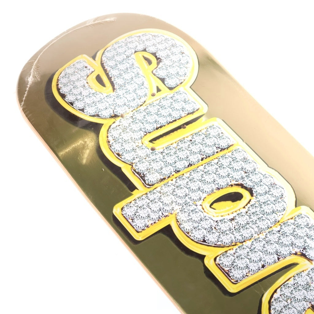 SUPREME(シュプリーム) 22SS Bling Box Logo Skateboard ブリン ボックスロゴデザイン スケートボード ゴールド