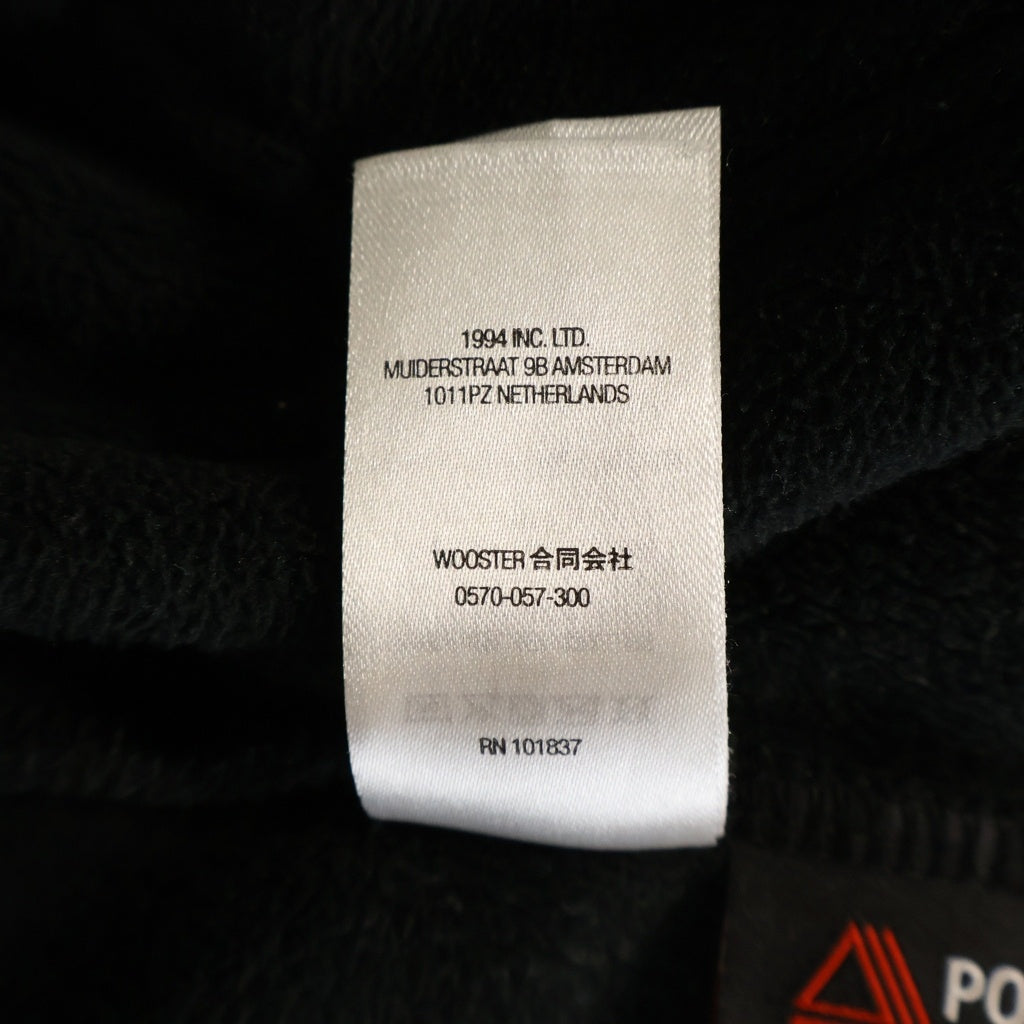 SUPREME(シュプリーム) 22AW Polartec Zip Jacket ポーラテック ロゴデザイン ジップアップ フリースジャケット ブラック