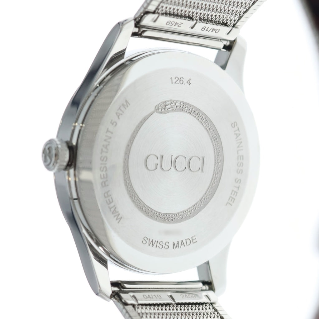 GUCCI(グッチ) Gタイムレス キングスネーク クォーツ時計 ウォッチ シルバー YA1264123