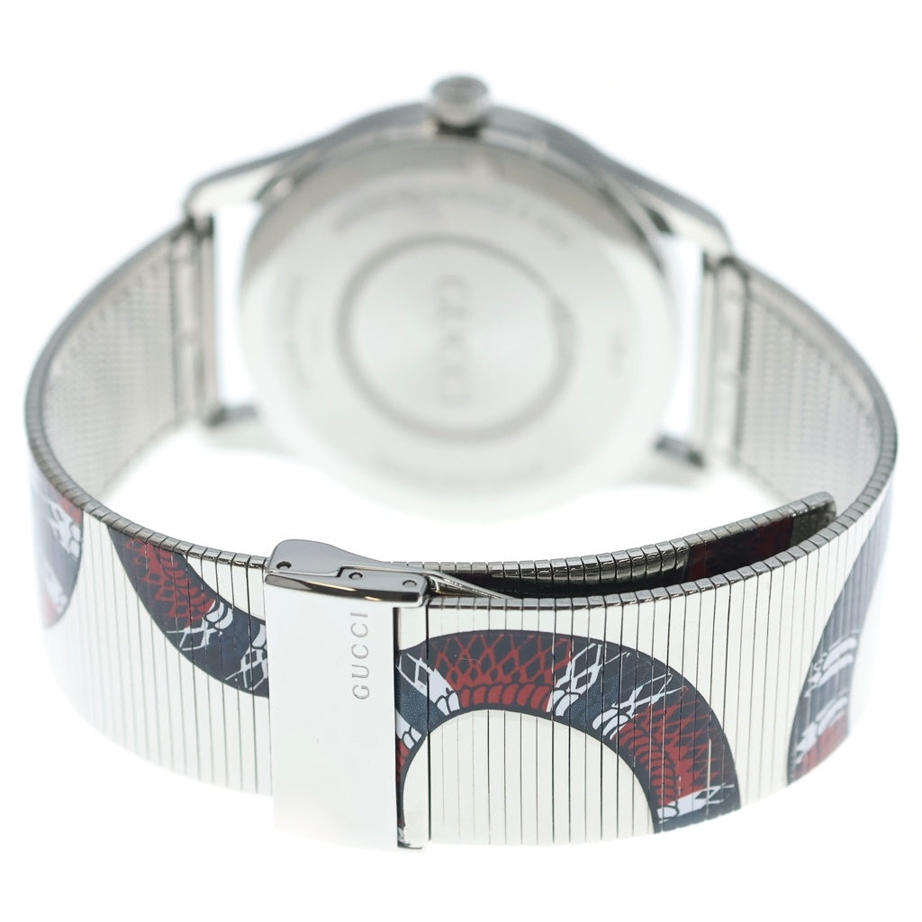 GUCCI(グッチ) Gタイムレス キングスネーク クォーツ時計 ウォッチ シルバー YA1264123