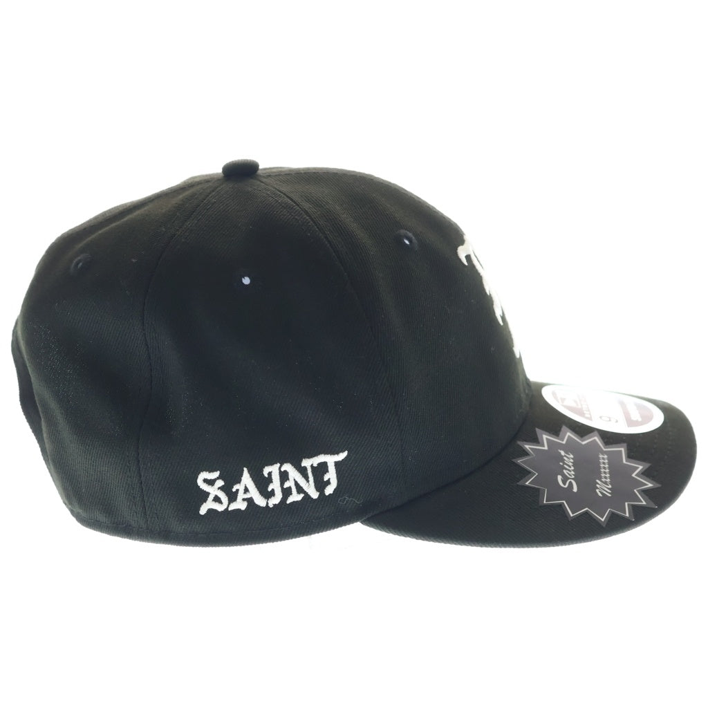 NEW ERA(ニューエラ) 24SS ×SAINT MICHAEL セントマイケル ロゴデザイン ベースボールキャップ 帽子 ブラック