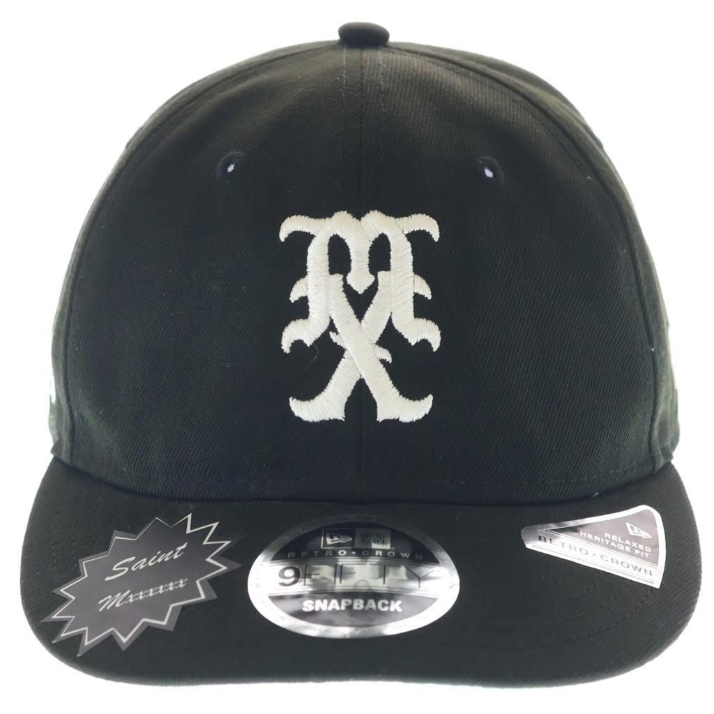 NEW ERA(ニューエラ) 24SS ×SAINT MICHAEL セントマイケル ロゴデザイン ベースボールキャップ 帽子 ブラック
