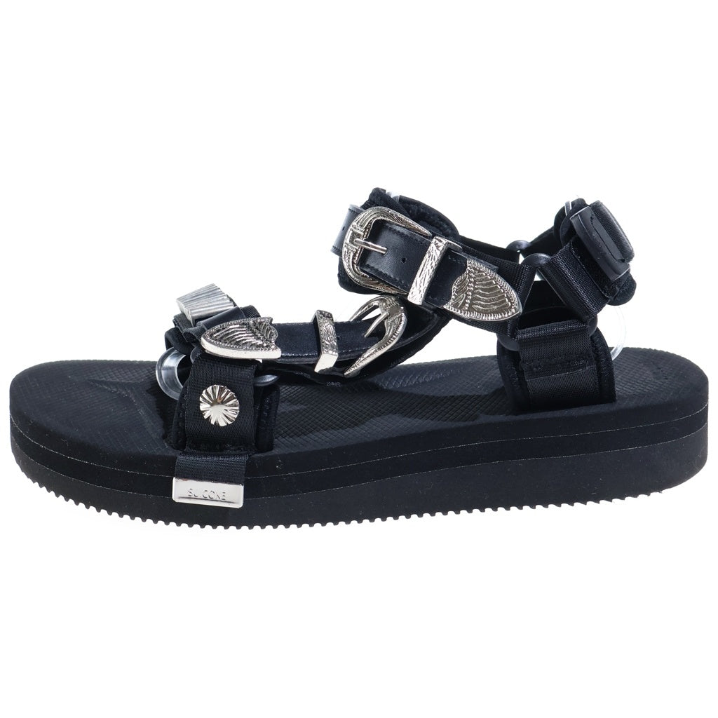 TOGA(トーガ) ×SUICOKE スイコスイ スポーツサンダル ブラック/シルバー OG-022-2TOG2