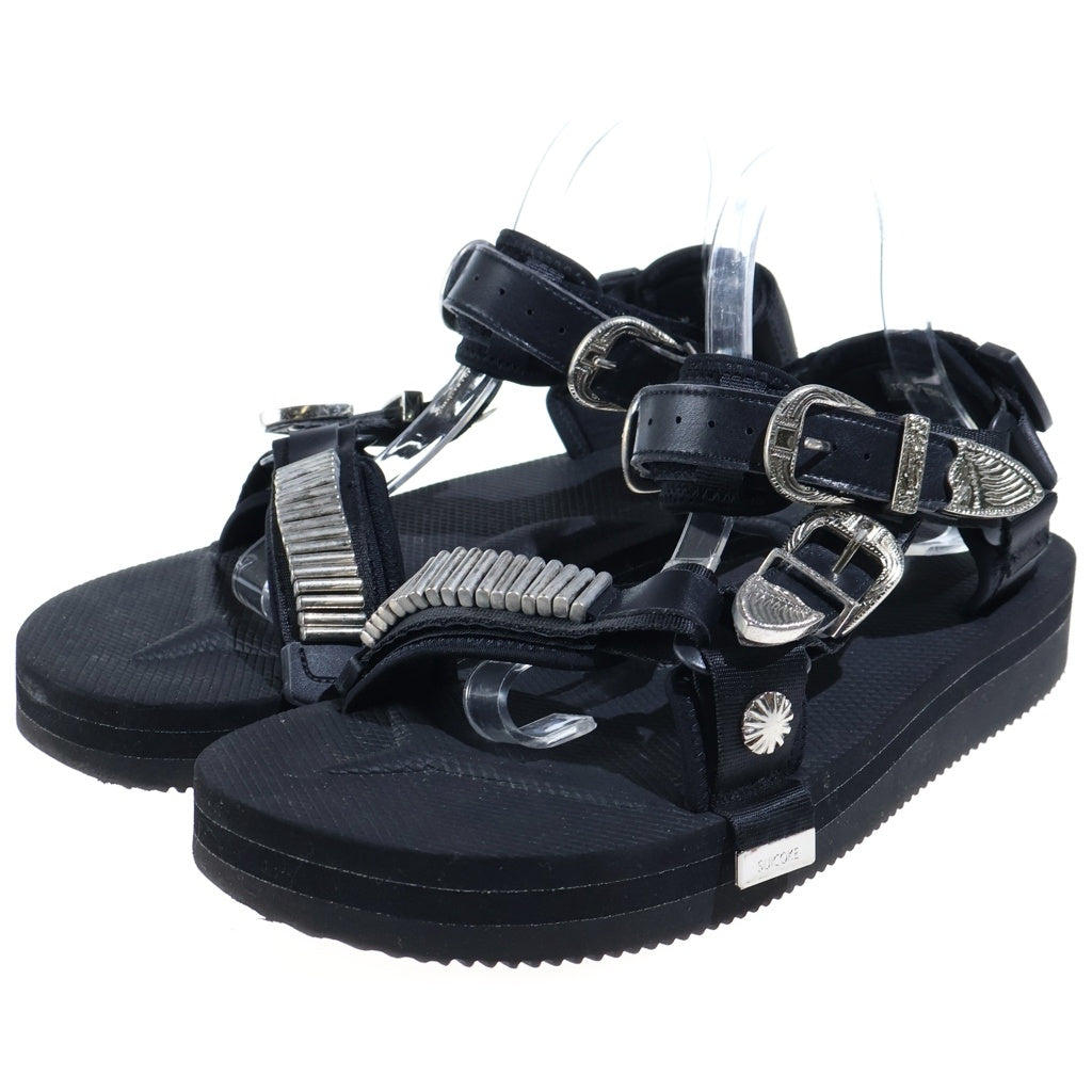 TOGA(トーガ) ×SUICOKE スイコスイ スポーツサンダル ブラック/シルバー OG-022-2TOG2