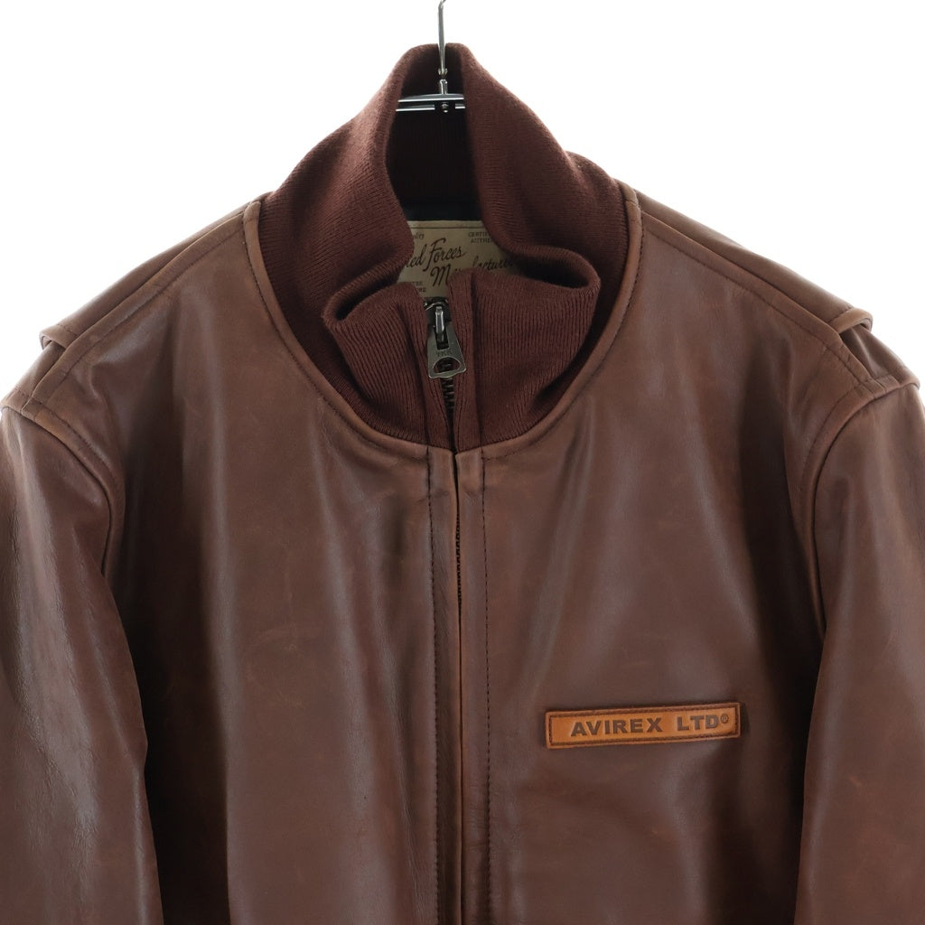 AVIREX(アヴィレックス) COW TANKERS JACKET カウ タンカースジャケット アウター ブラウン 6181047