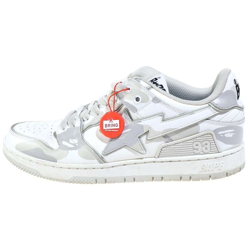 A BATHING APE(アベイシングエイプ) BAPE SK8 STA #2 ローカットスニーカー ホワイト US12/30cm OZXSHMX30391P