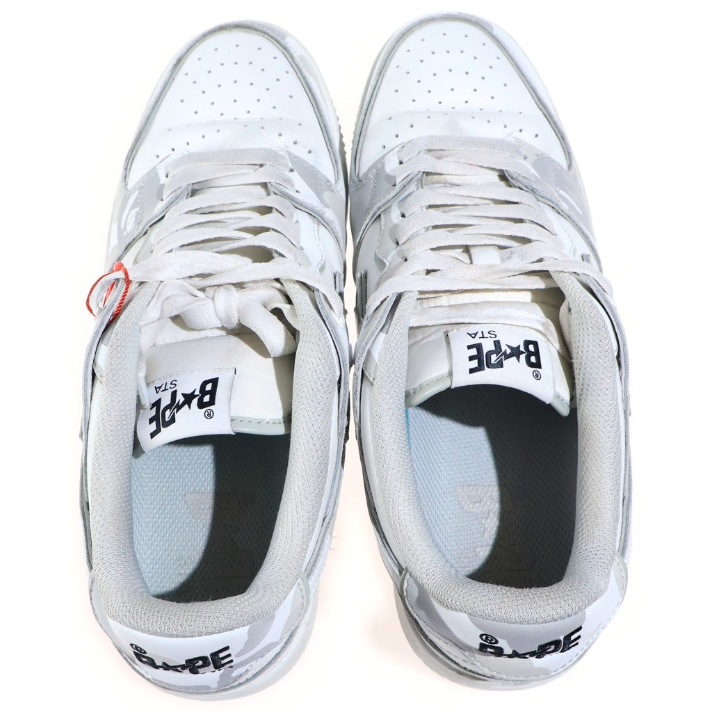 A BATHING APE(アベイシングエイプ) BAPE SK8 STA #2 ローカットスニーカー ホワイト US12/30cm OZXSHMX30391P