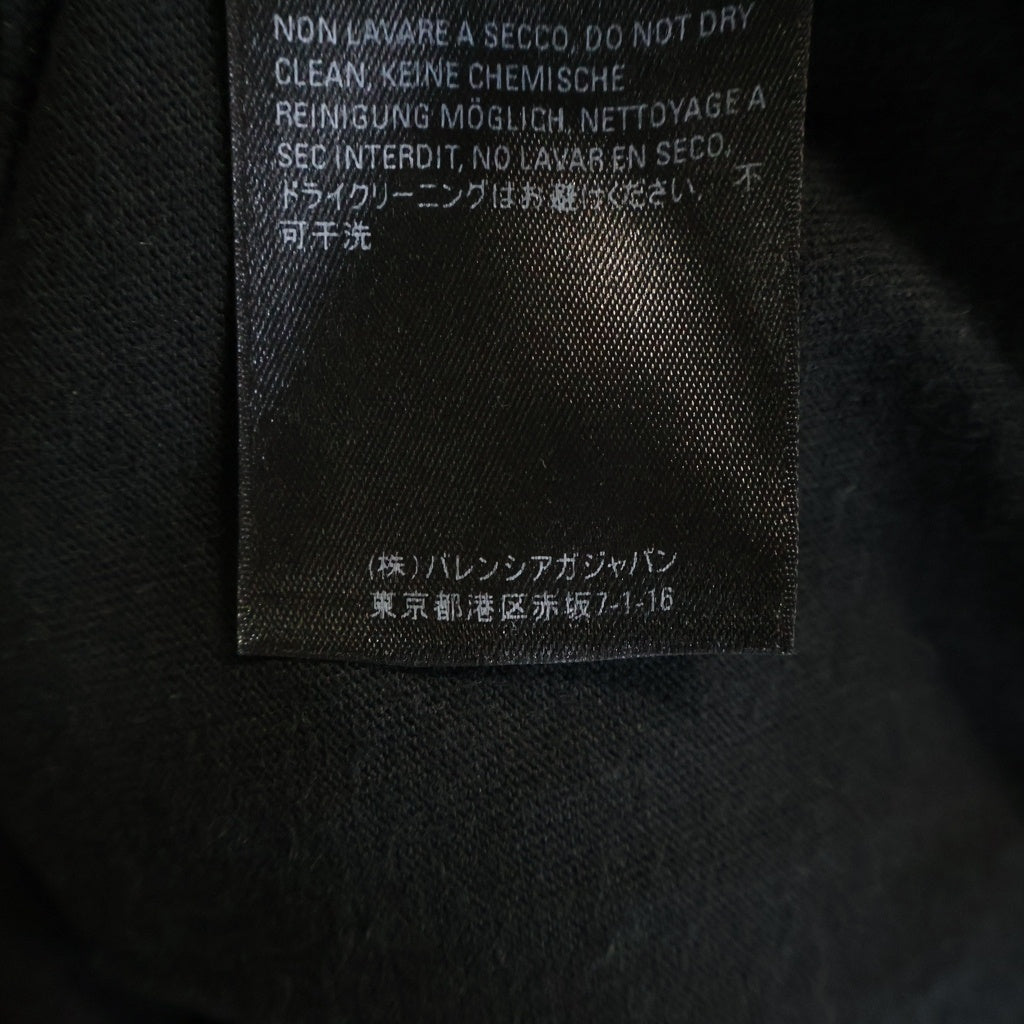 BALENCIAGA(バレンシアガ) 青山限定 再構築長袖Tシャツ カットソー ブラック 661604