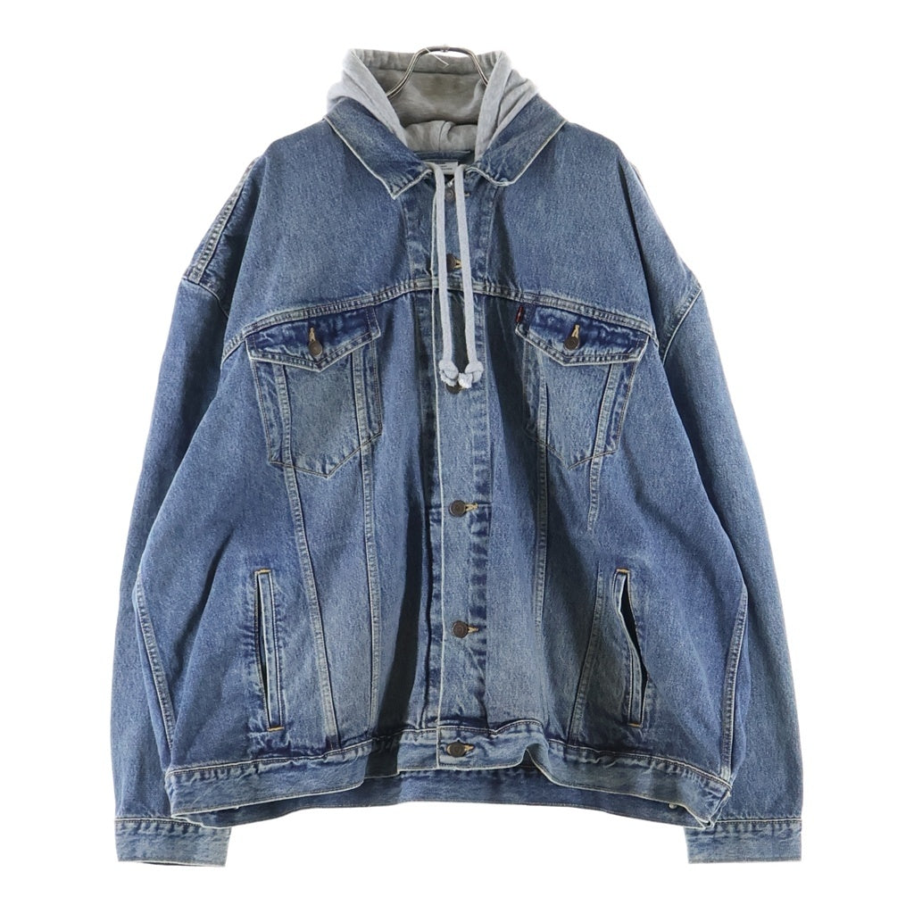 VETEMENTS(ヴェトモン) 17SS ×LEVIS リーバイス フーデッド デニムジャケット インディゴ WSS17LE7