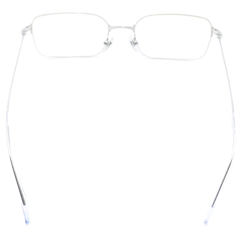 BALENCIAGA(バレンシアガ) Invisible Rectangle メタルフレーム スクエア アイウェア 眼鏡 シルバー BB0316S