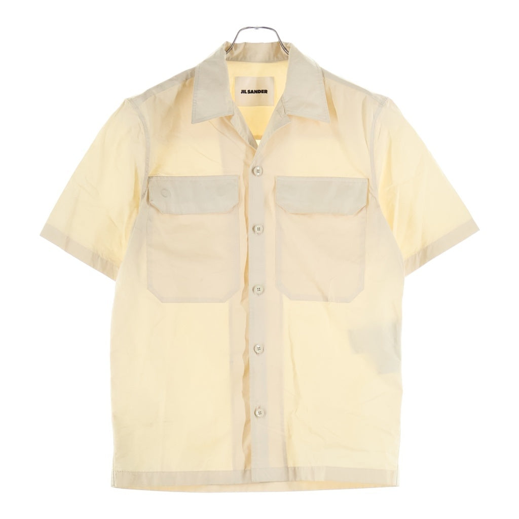 JIL SANDER(ジルサンダー) 24SS ポケット ポプリン半袖シャツ ベージュ J22DL0194