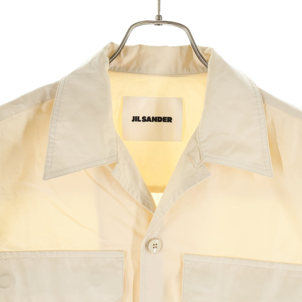 JIL SANDER(ジルサンダー) 24SS ポケット ポプリン半袖シャツ ベージュ J22DL0194