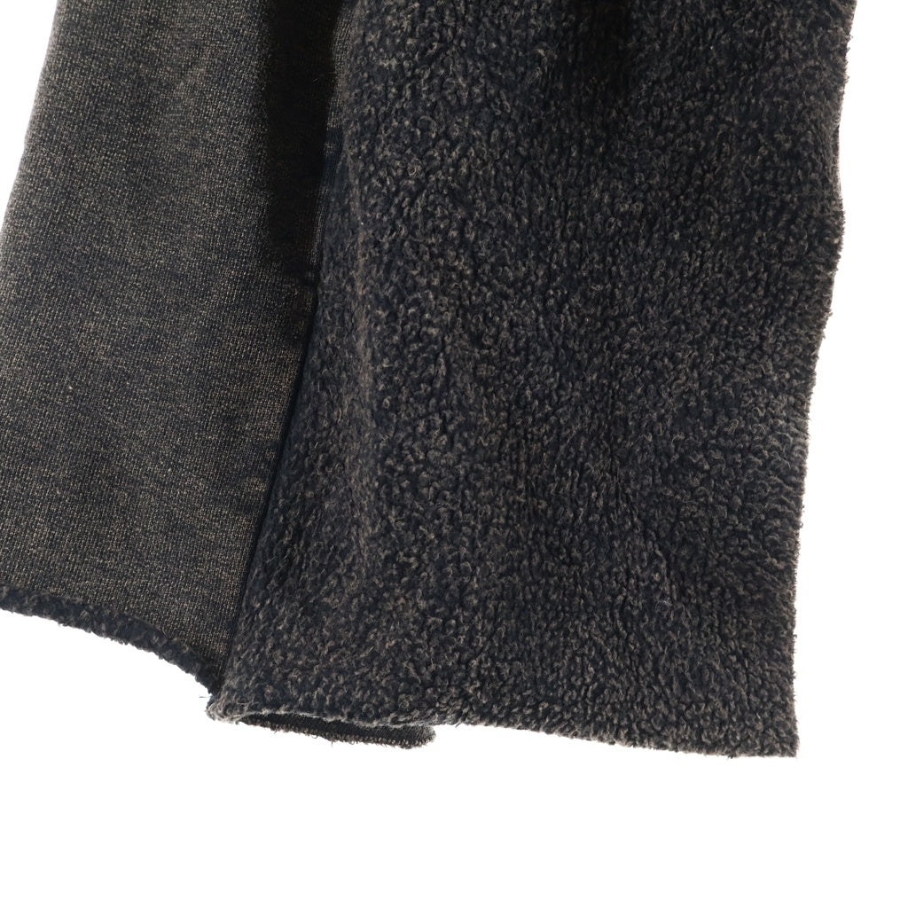 SANKUANZ(サンクアンズ) SPLICED WASHED HOODIE ウォッシュド ジップアップフーディー パーカー ブラウン S24AWUTH0102
