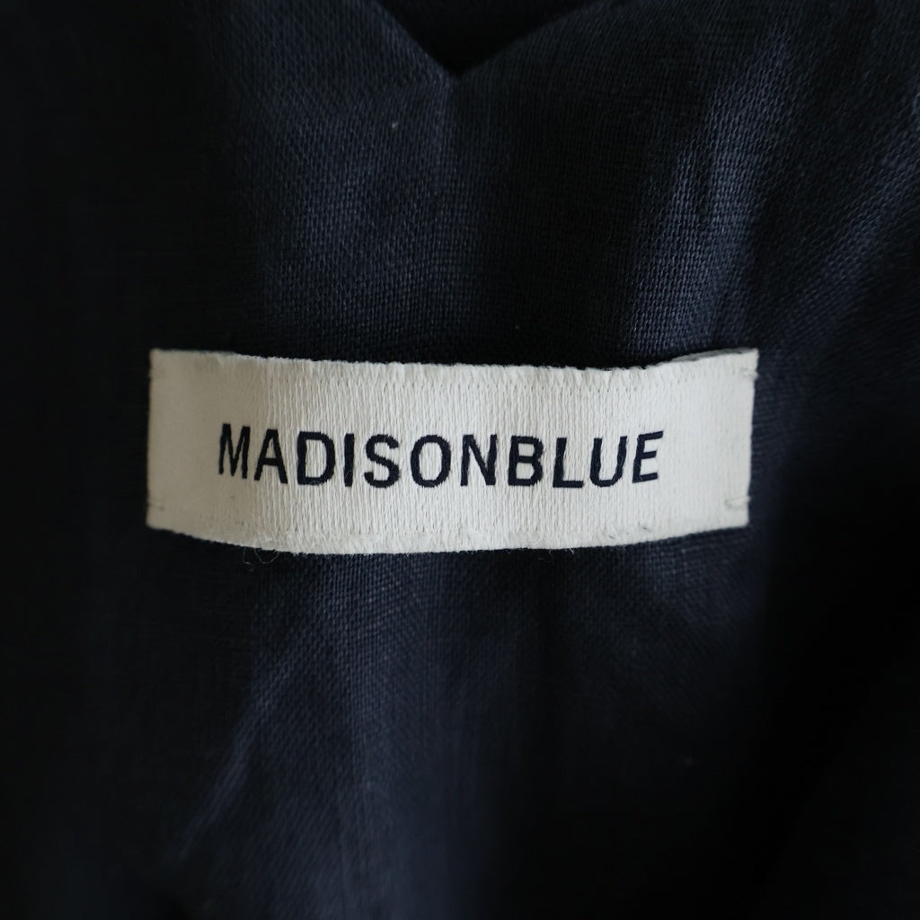 MADISONBLUE(マディソンブルー) レースアップ リネン キャミソールワンピース ネイビー VOLUME LACE OP LINEN MB261-4001 レディース