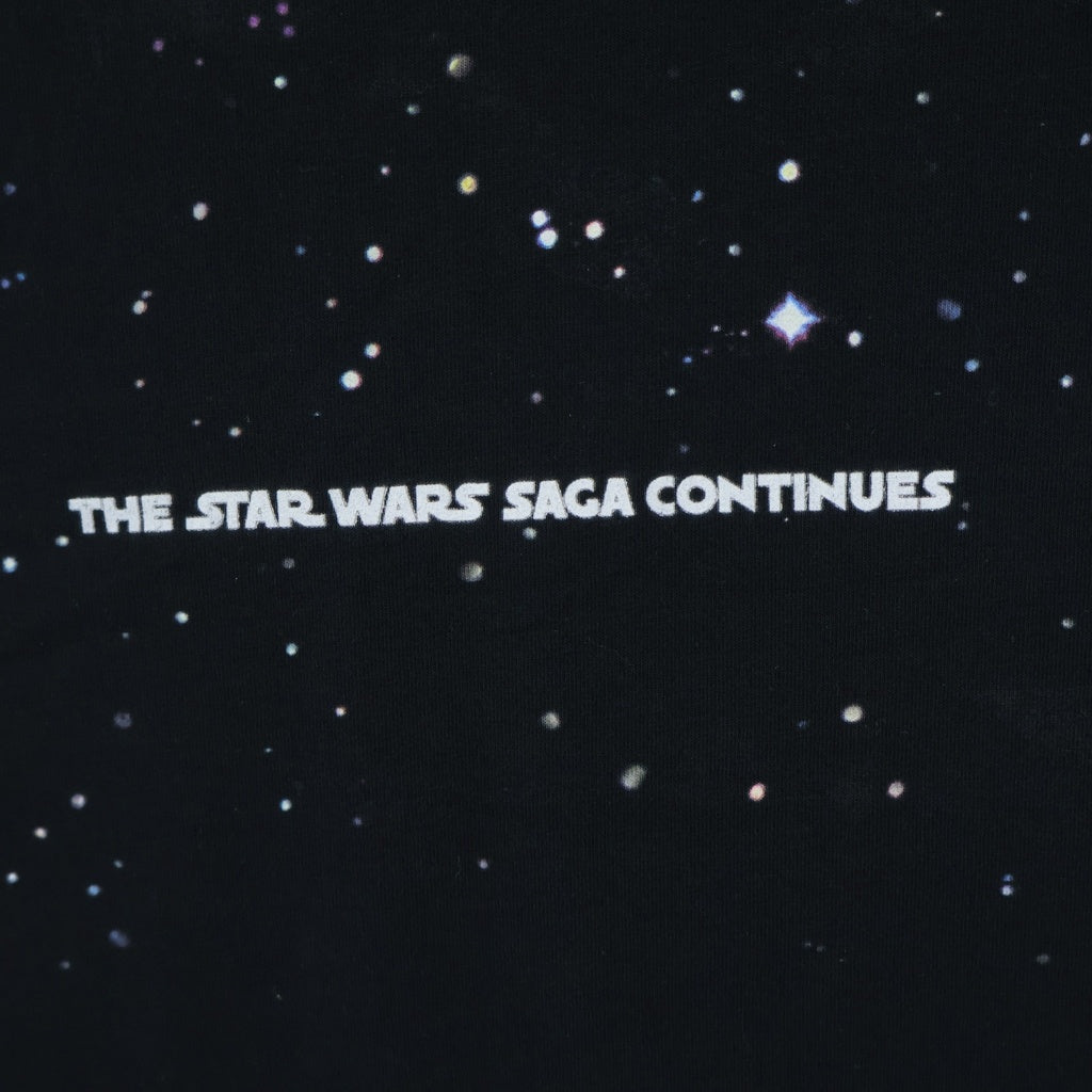 VETEMENTS(ヴェトモン) ×STAR WARS スターウォーズ ロゴデザイン クルーネック カットソー 半袖Tシャツ ブラック USW21TS008