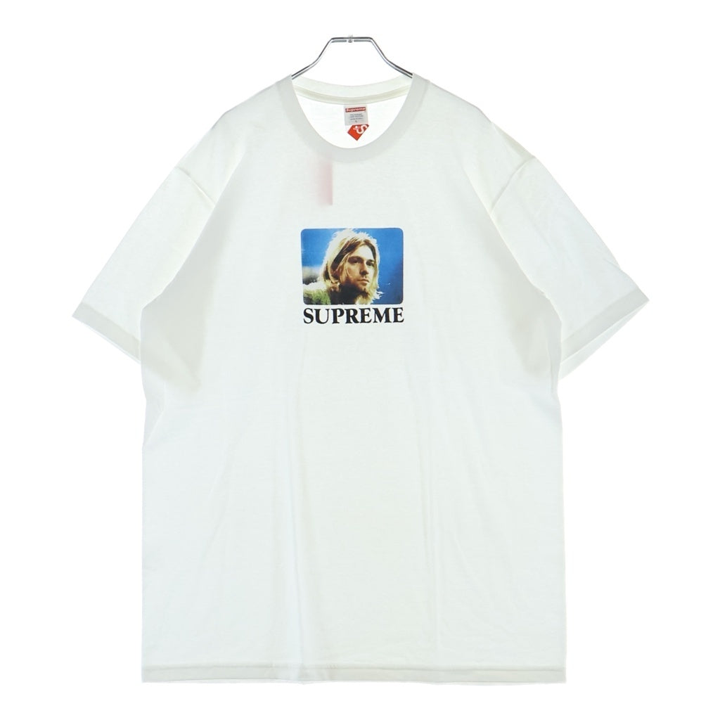 SUPREME(シュプリーム) 23SS Kurt Cobain S/S Tee フロント カートコバーンプリント クルーネック半袖カットソーTシャツ ホワイト