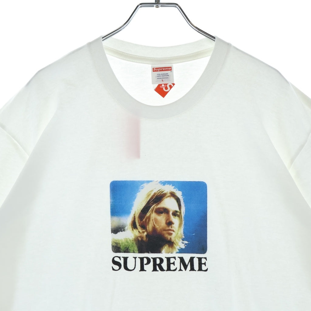 SUPREME(シュプリーム) 23SS Kurt Cobain S/S Tee フロント カートコバーンプリント クルーネック半袖カットソーTシャツ ホワイト