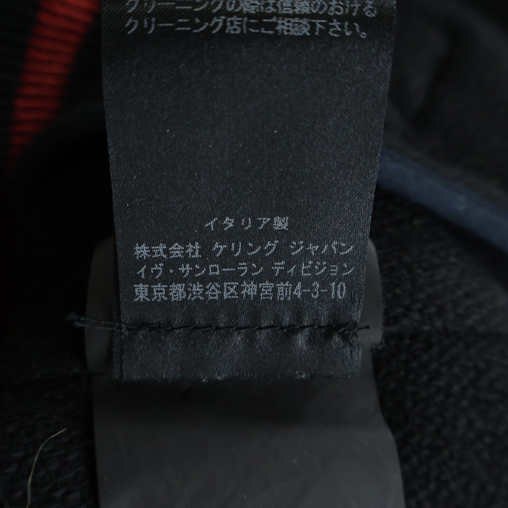 SAINT LAURENT PARIS(サンローランパリ) ウール ジップアップ テディジャケット ブラック 467334 Y213Q