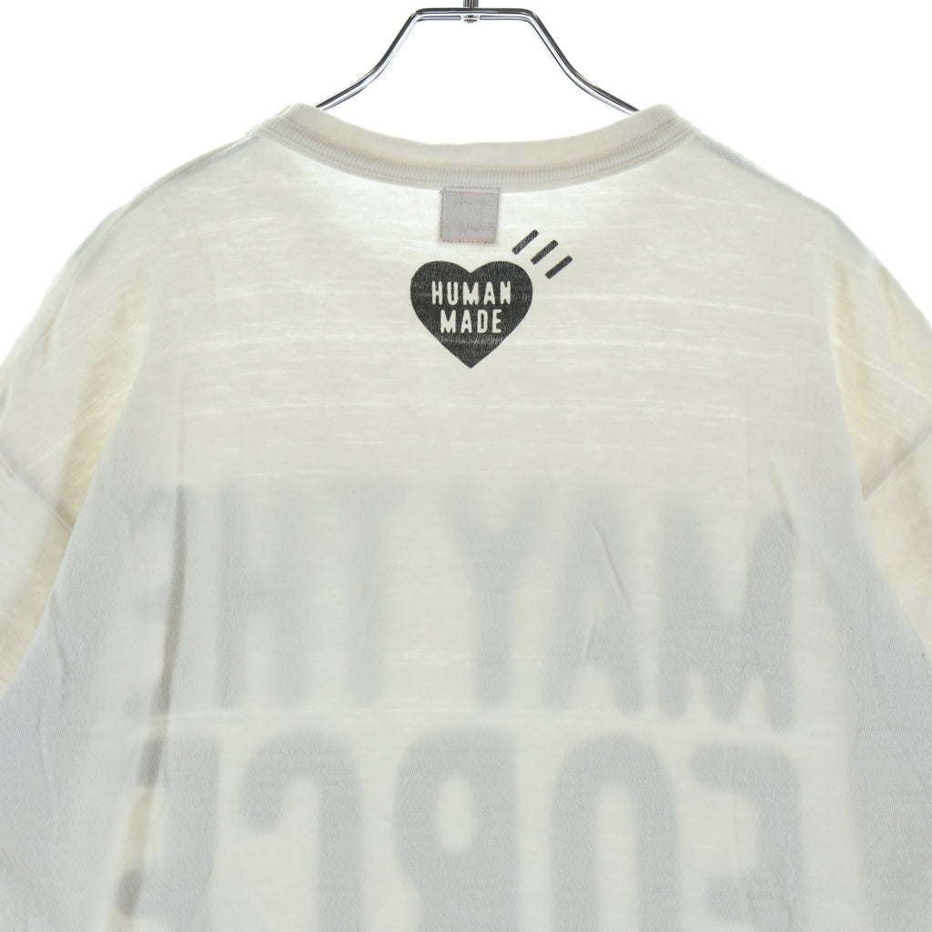 HUMAN MADE(ヒューマンメイド) ×STARWARS スターウォーズ ロゴデザイン クルーネック カットソー 半袖Tシャツ ホワイト