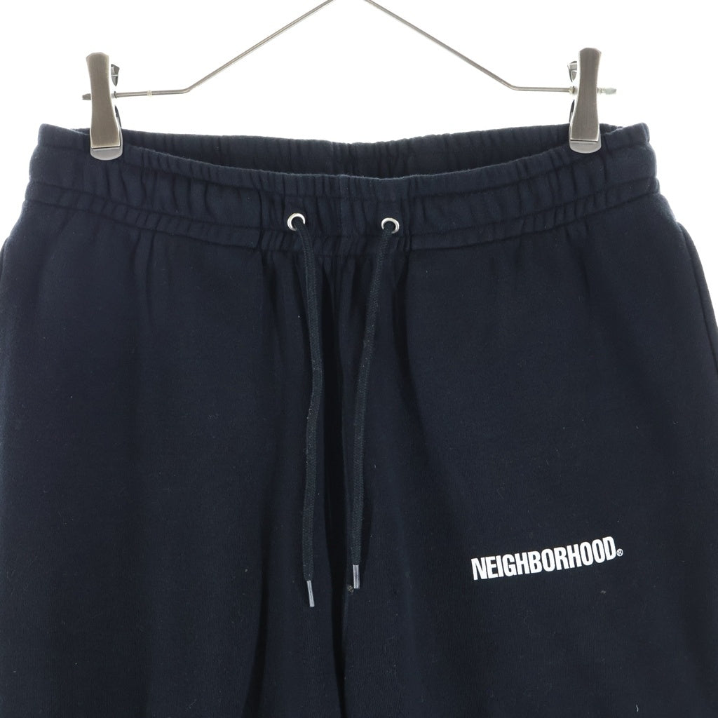 NEIGHBORHOOD(ネイバーフッド) HOME SET UP クルーネック スウェット トレーナー ロゴデザイン ドローストリング スウェットパンツ ブラック 232QTNH-CSM01