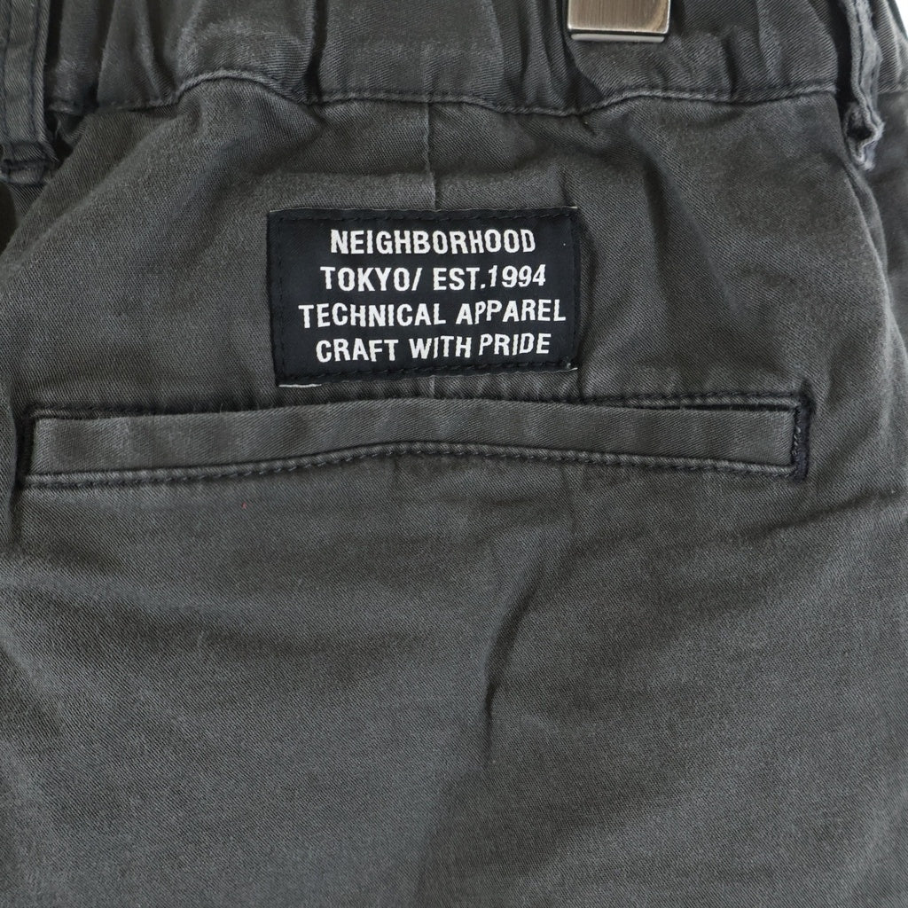 NEIGHBORHOOD(ネイバーフッド) 22SS TUCK ジップアップ タック ショートパンツ カーキ 221AQNH-PTM07