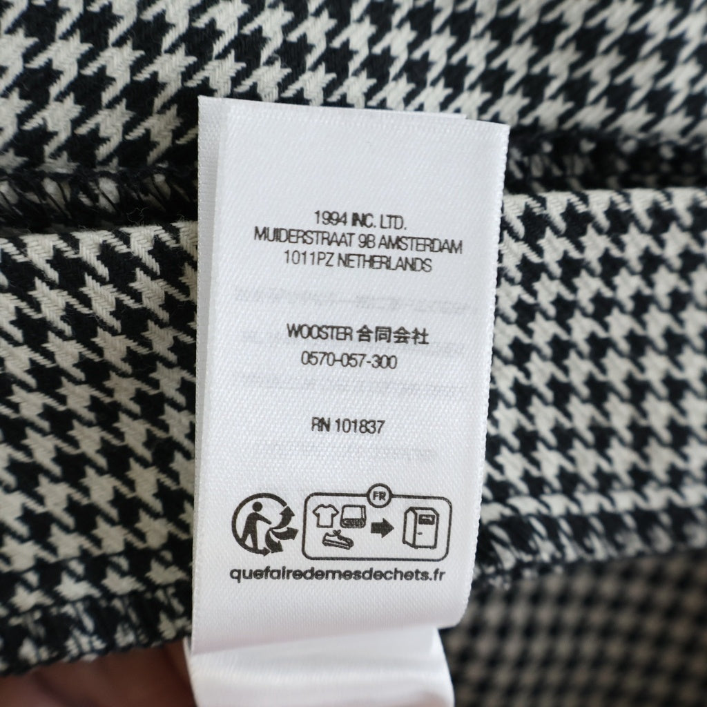 SUPREME(シュプリーム) 25SS Work Shorts 千鳥柄 ハーフ ワーク ショートパンツ ブラック/ホワイト