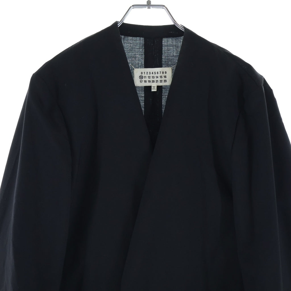 Maison Margiela(メゾンマルジェラ) 18SS NO COLLAR JACKET ノーカラー テーラードジャケット ブラック S50BN0336