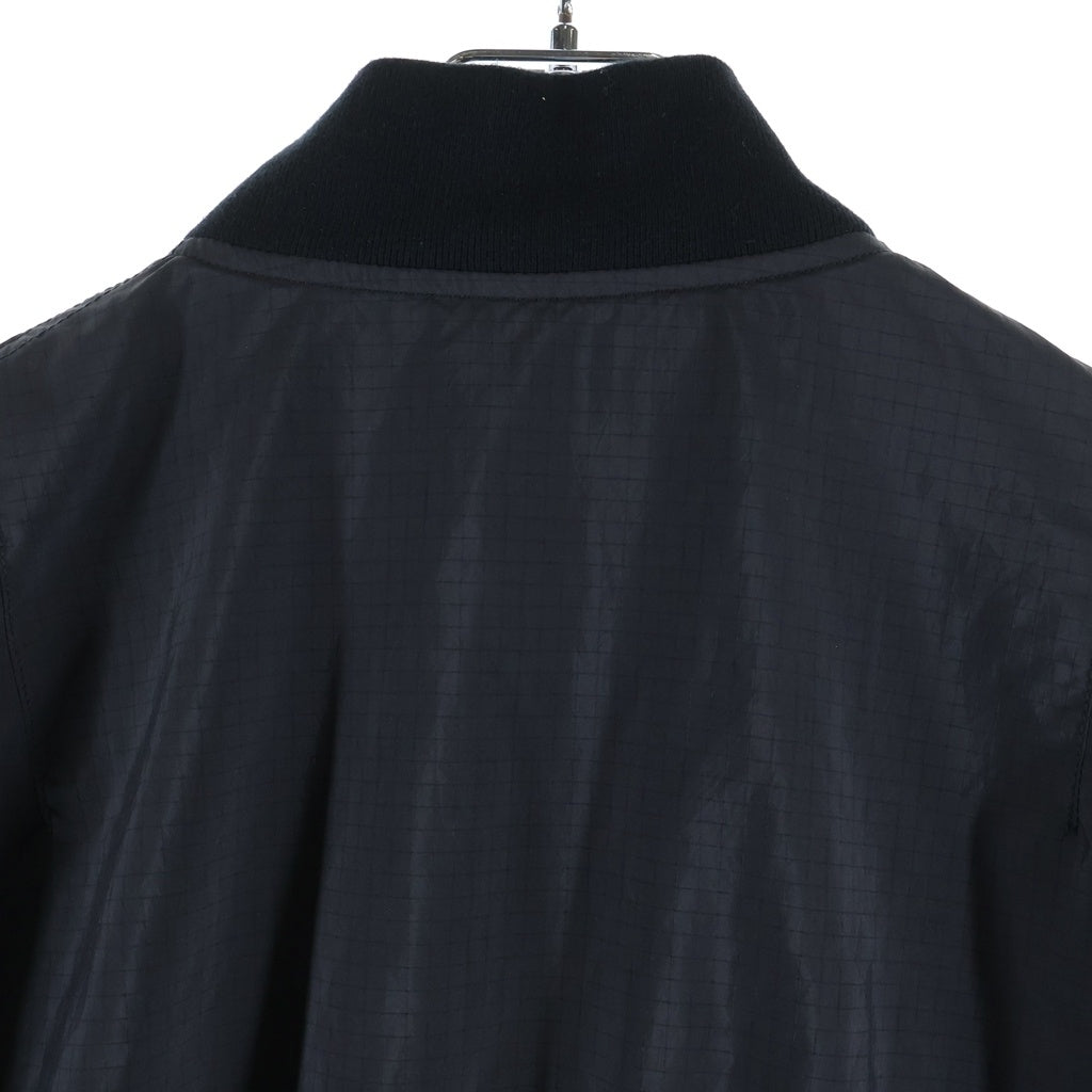 FACETASM(ファセッタズム) 23SS FOREST PACTHED MA-1 フライトジャケット ブラック/グリーン ABH-JK-M13