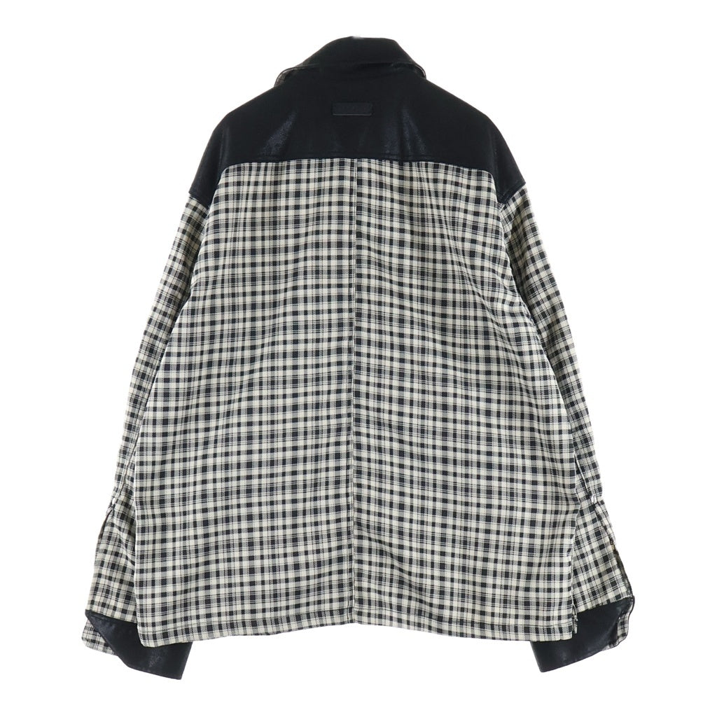 BREATH(ブレス) NEWRICH CHECK SHIRT JACKET ニューリッチチェック長袖シャツジャケット ブラック/ホワイト BR25SS-S2003