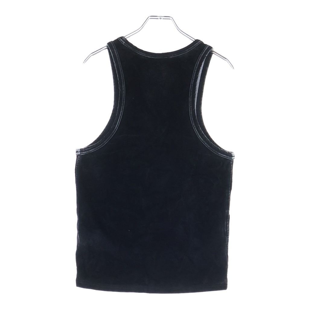 ALEXANDER WANG(アレキサンダーワン) Velor Crew Neck Tank Top ベロアタンクトップ ブラック 6CC1241037
