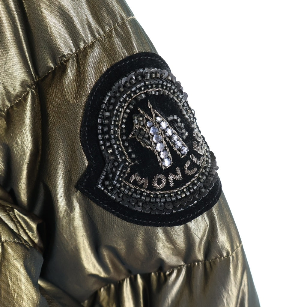MONCLER(モンクレール) BERGERACフード ナイロン ダウンジャケット ゴールド 45394/50/68950
