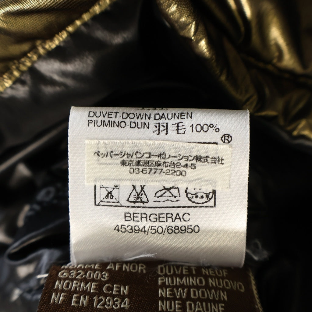 MONCLER(モンクレール) BERGERACフード ナイロン ダウンジャケット ゴールド 45394/50/68950