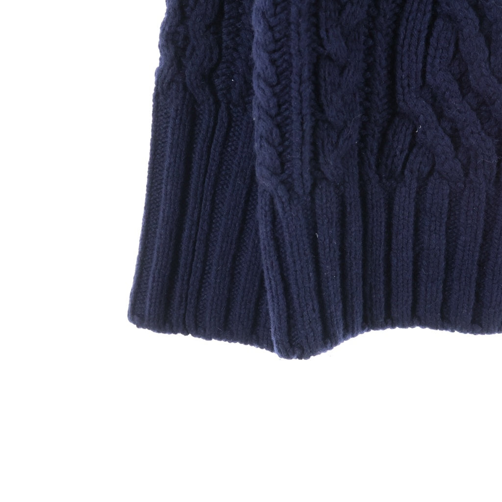 Sacai(サカイ) ローゲージ モックネックニット セーターネイビー 19-02121M