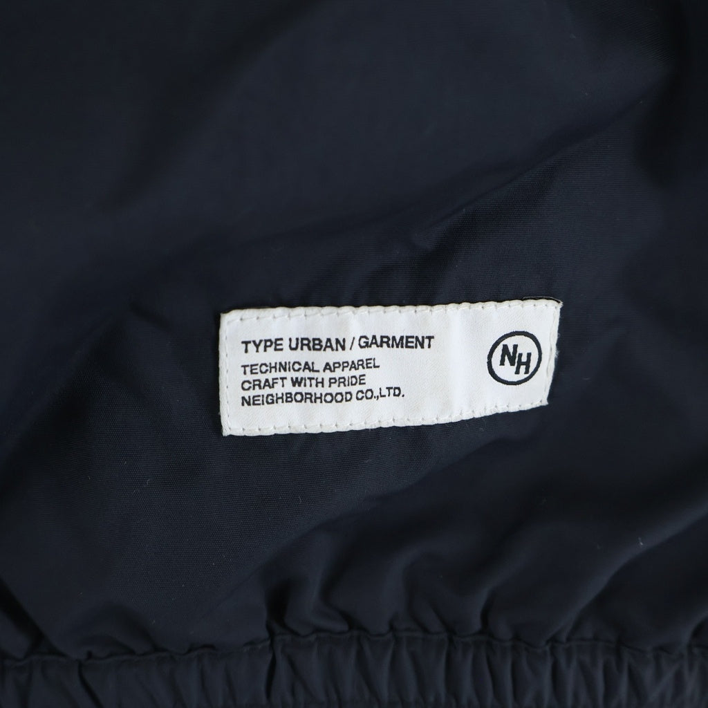 NEIGHBORHOOD(ネイバーフッド) 25SS TRACK JACKET ロゴプリント ナイロン トラックジャケット ブラック 251TSNH-JKM06