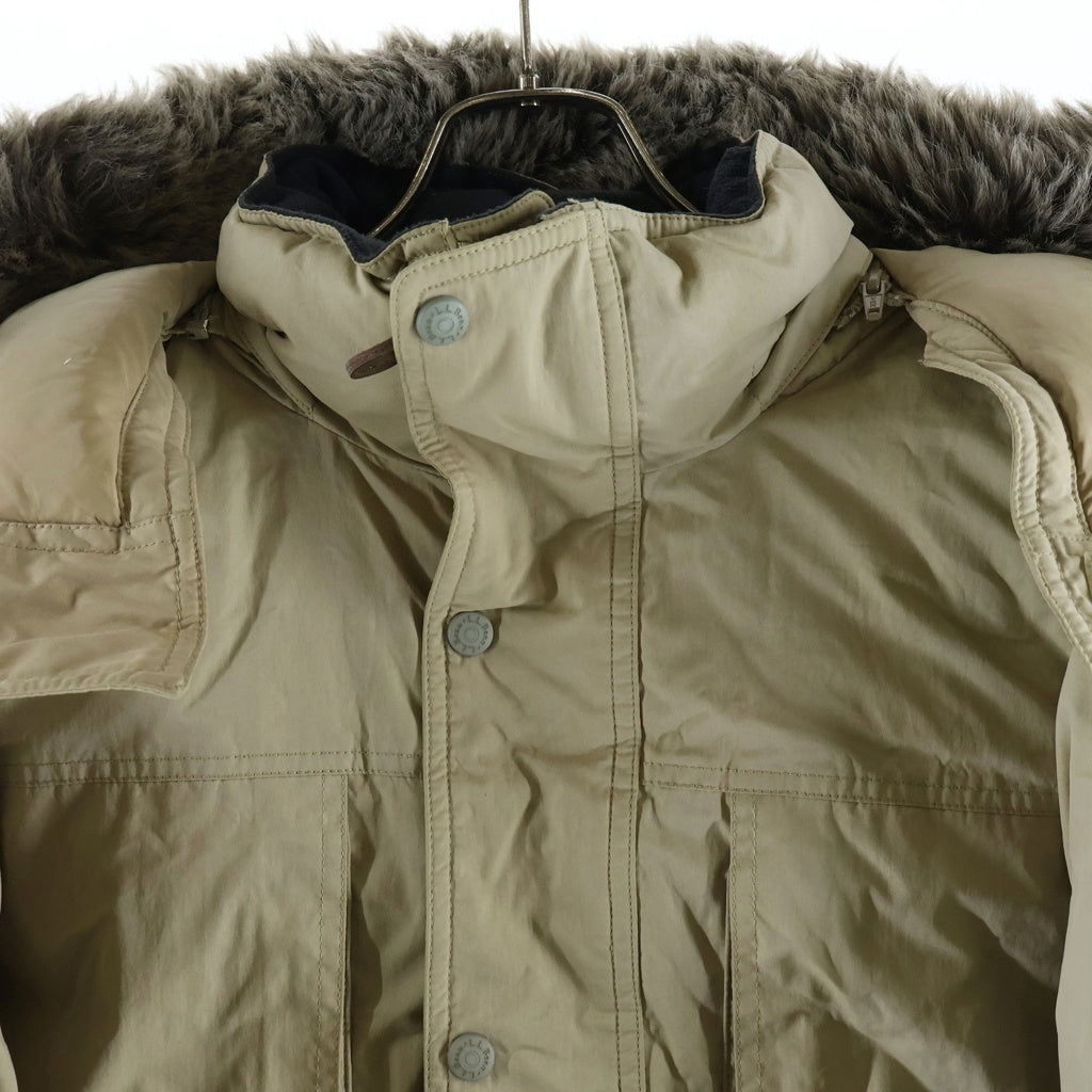 L.L.Bean(エルエルビーン) ファー付き フーデッド ダウンコートジャケット ベージュ OKV34