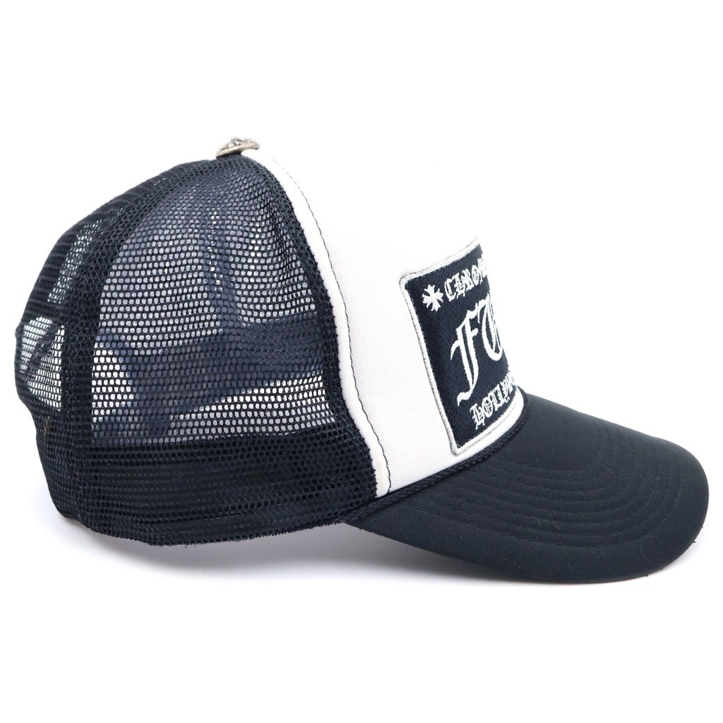 CHROME HEARTS(クロムハーツ) TRUCKER CAP トラッカーキャップ クロスボール付メッシュキャップ 帽子 ブラック/ホワイト