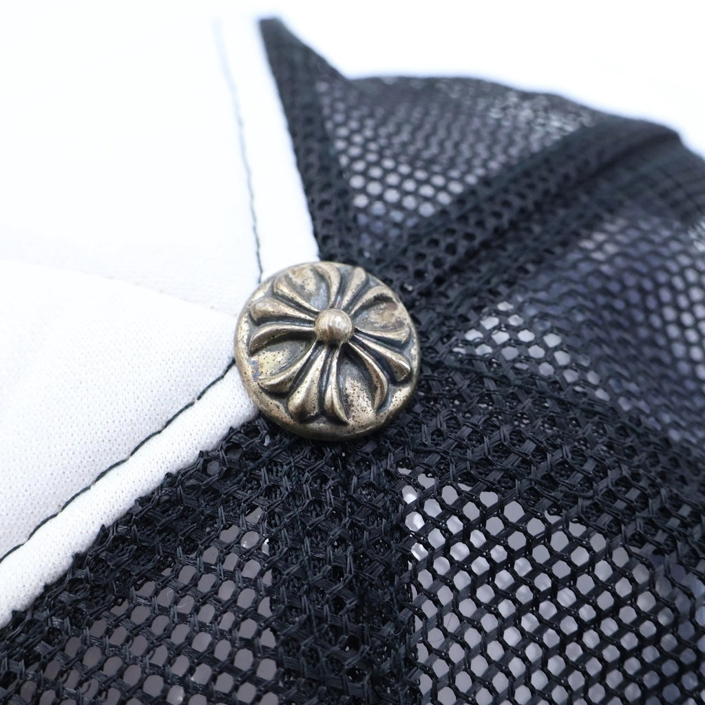CHROME HEARTS(クロムハーツ) TRUCKER CAP トラッカーキャップ クロスボール付メッシュキャップ 帽子 ブラック/ホワイト