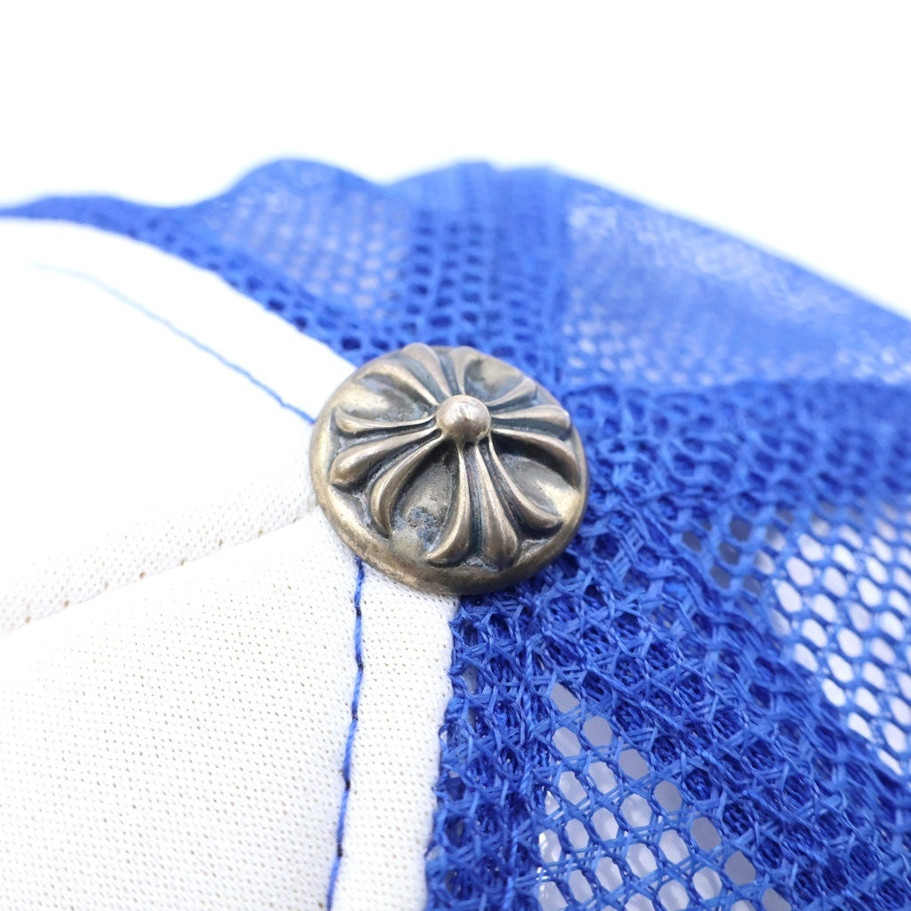 CHROME HEARTS(クロムハーツ) TRUCKER CAP トラッカーキャップ クロスボール付メッシュキャップ 帽子 ブルー/ホワイト