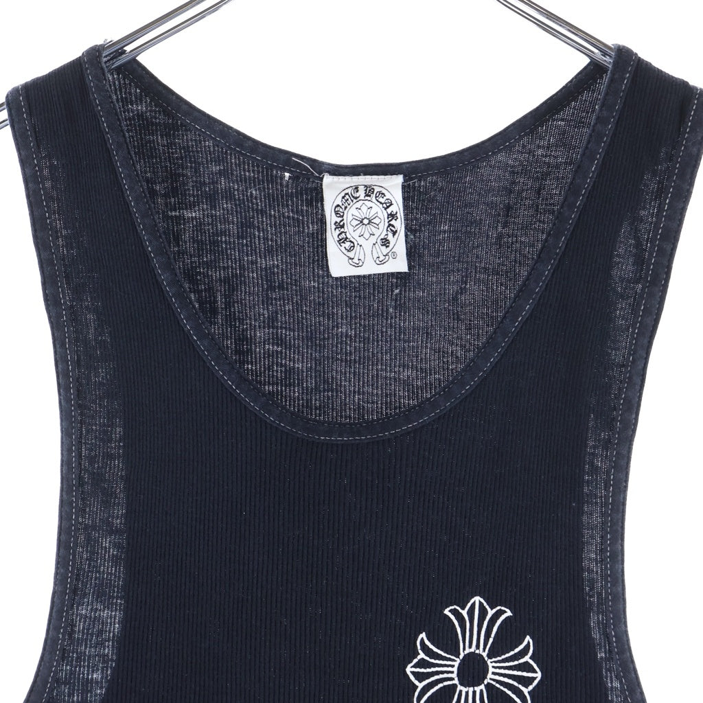 CHROME HEARTS(クロムハーツ) OLD RIB TANK TOP マリブ限定 CHプラス タンクトップ カットソー ブラック