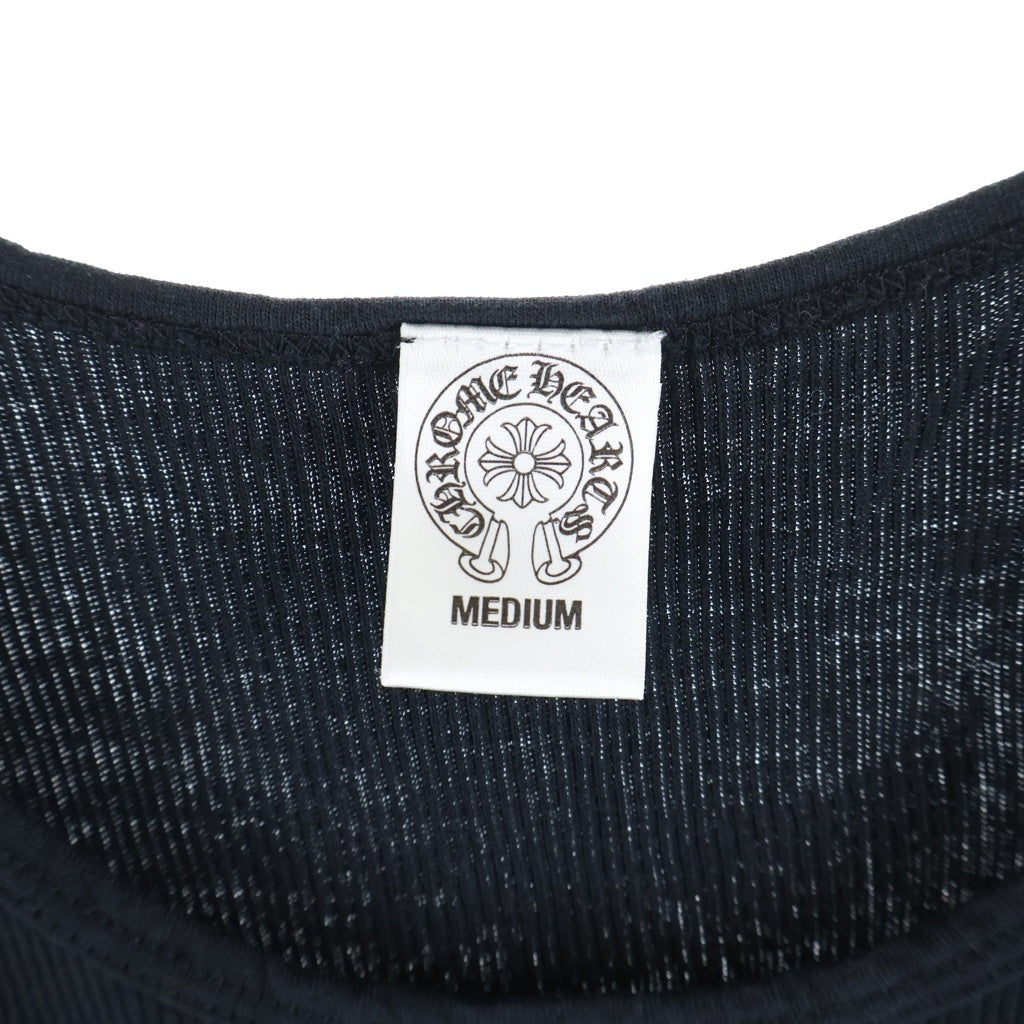 CHROME HEARTS(クロムハーツ) FOTI RIB TANK TOP フォティ タンクトップ カットソー ブラック