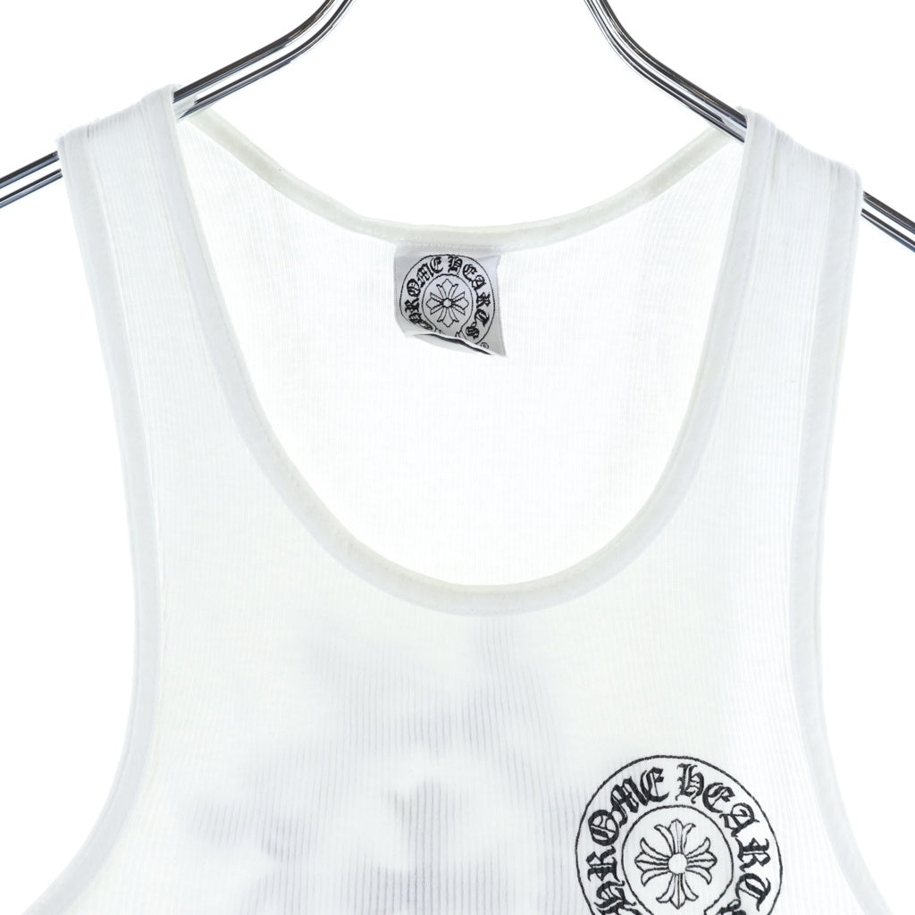CHROME HEARTS(クロムハーツ) OLD RIB TANK ホノルル限定 バックプリント タンクトップ ホワイト