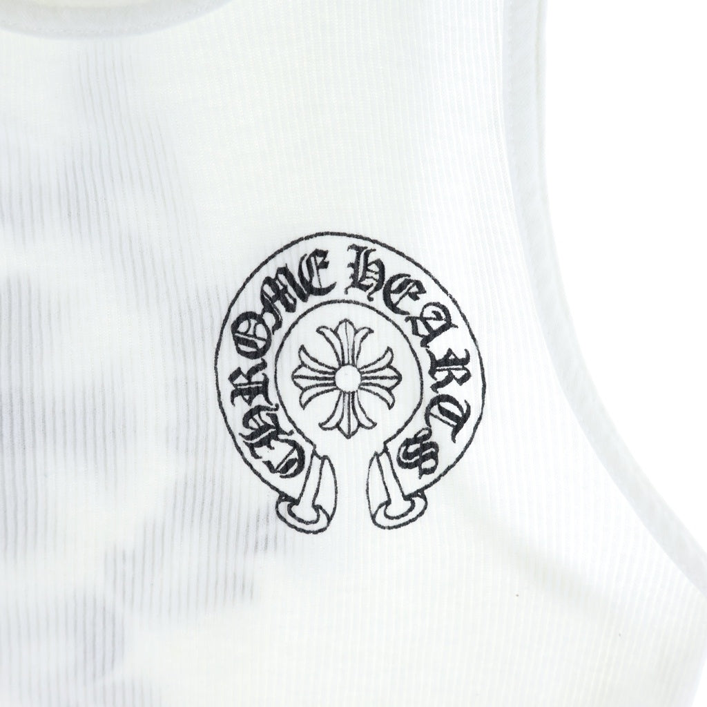 CHROME HEARTS(クロムハーツ) OLD RIB TANK ホノルル限定 バックプリント タンクトップ ホワイト
