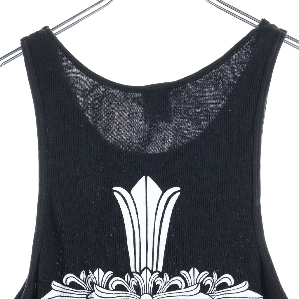 CHROME HEARTS(クロムハーツ) OLD FLORAL RIB TANK フローラル リブ タンクトップ カットソー ブラック
