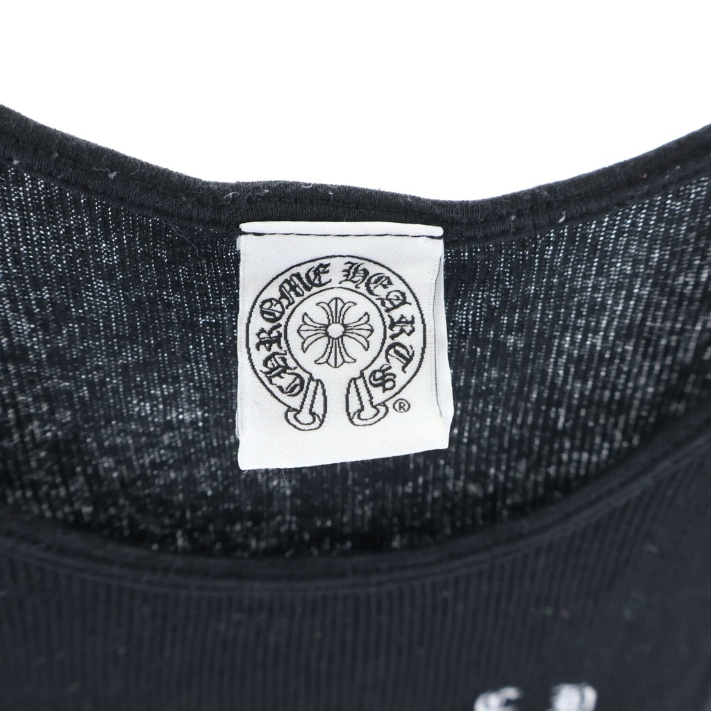 CHROME HEARTS(クロムハーツ) OLD FLORAL RIB TANK フローラル リブ タンクトップ カットソー ブラック