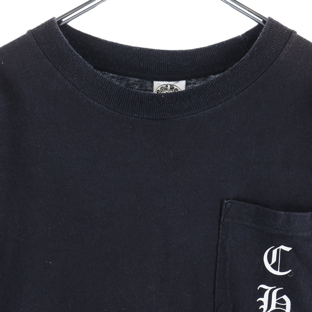 CHROME HEARTS(クロムハーツ) OLD STAR L/S オールド マリブ限定 バックホースシュースタープリント 長袖Tシャツ ロンT ブラック