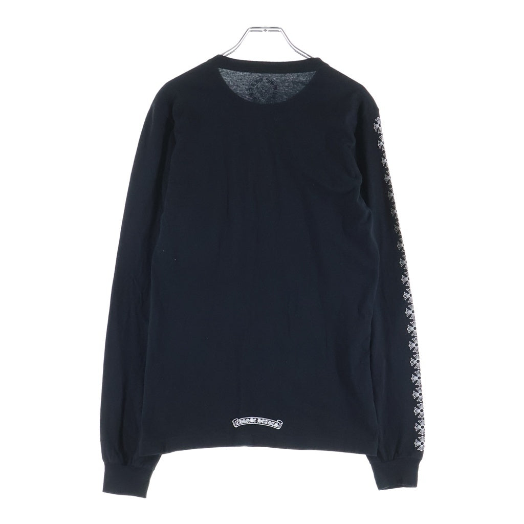 CHROME HEARTS(クロムハーツ) CH PLUS L/S TEE アームプリント 長袖Tシャツ ロンT カットソー ブラック