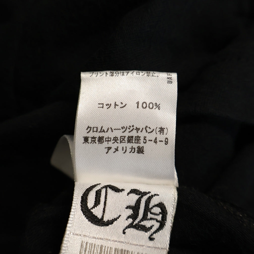 CHROME HEARTS(クロムハーツ) CH PLUS L/S TEE アームプリント 長袖Tシャツ ロンT カットソー ブラック