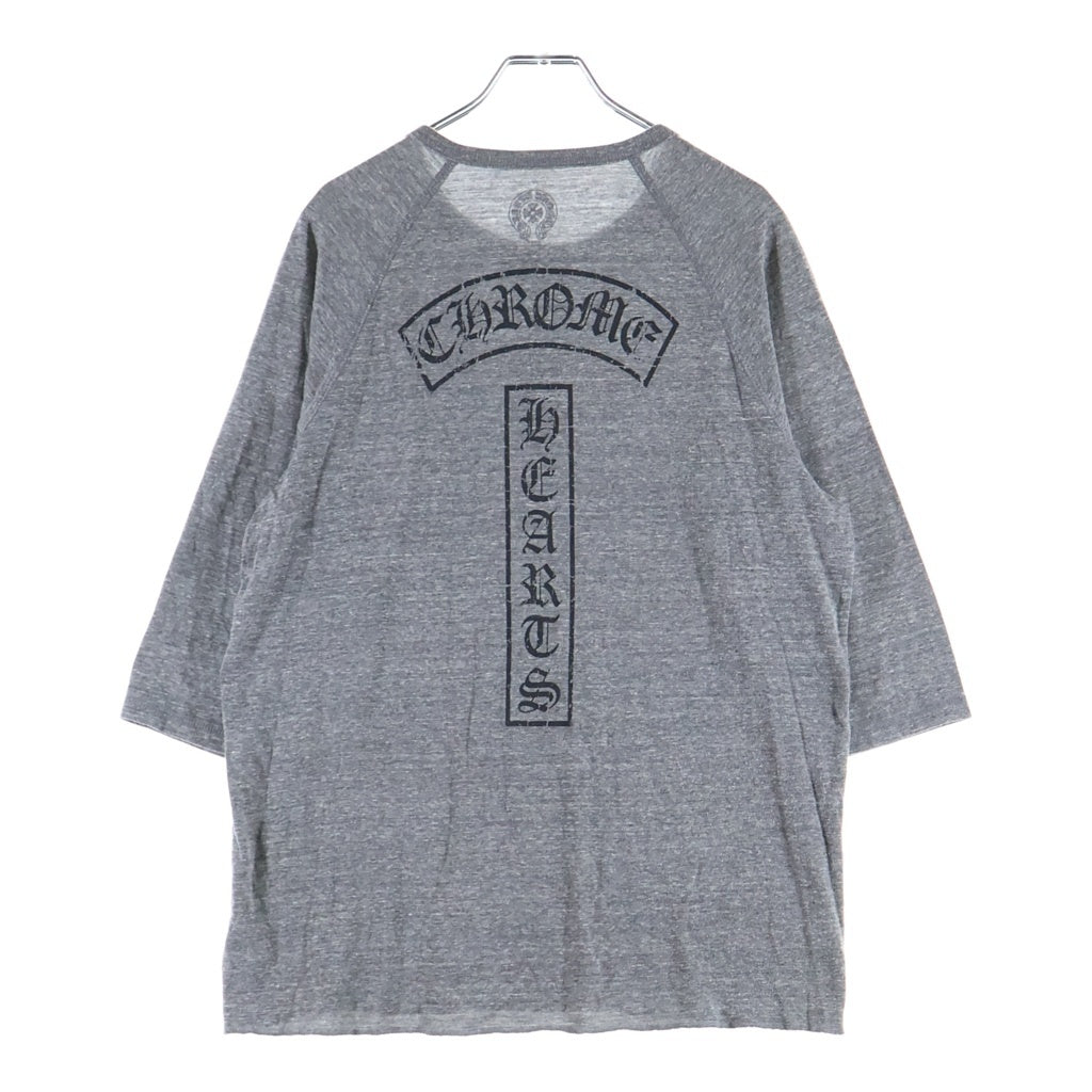 CHROME HEARTS(クロムハーツ) HENRY NECK スタープリント ヘンリーネック 七分丈Tシャツ カットソー グレー