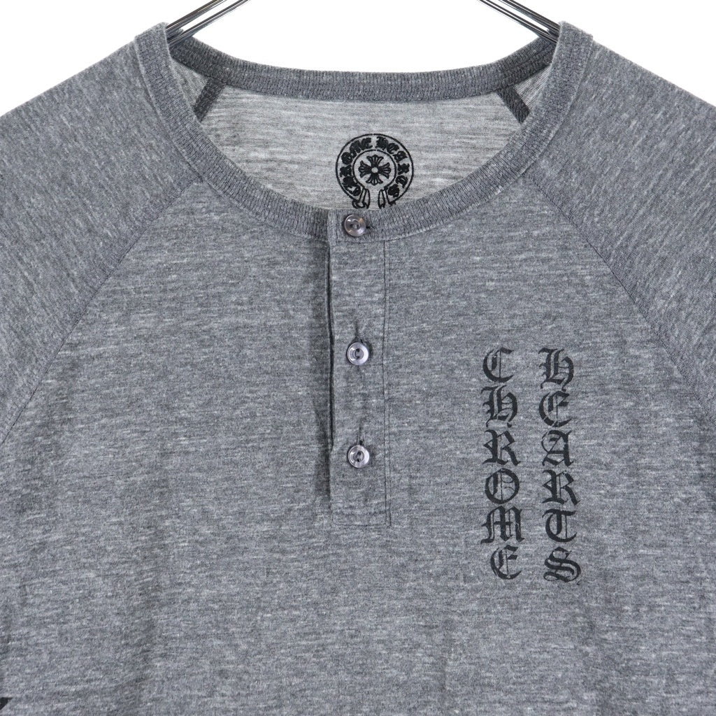 CHROME HEARTS(クロムハーツ) HENRY NECK スタープリント ヘンリーネック 七分丈Tシャツ カットソー グレー