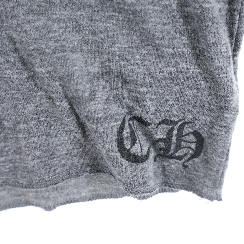 CHROME HEARTS(クロムハーツ) HENRY NECK スタープリント ヘンリーネック 七分丈Tシャツ カットソー グレー
